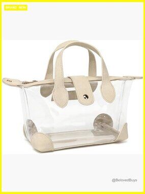 Stadium Approved Clear Crossbody Bag for Women, Small Plastic Handbag